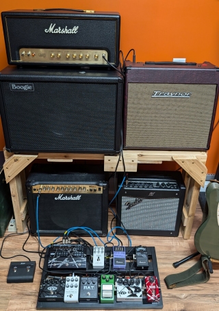 Mike Boldin's main guitar rig