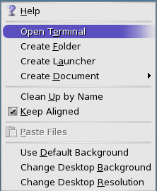 JDS context menu