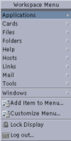 CDE Workspace Menu